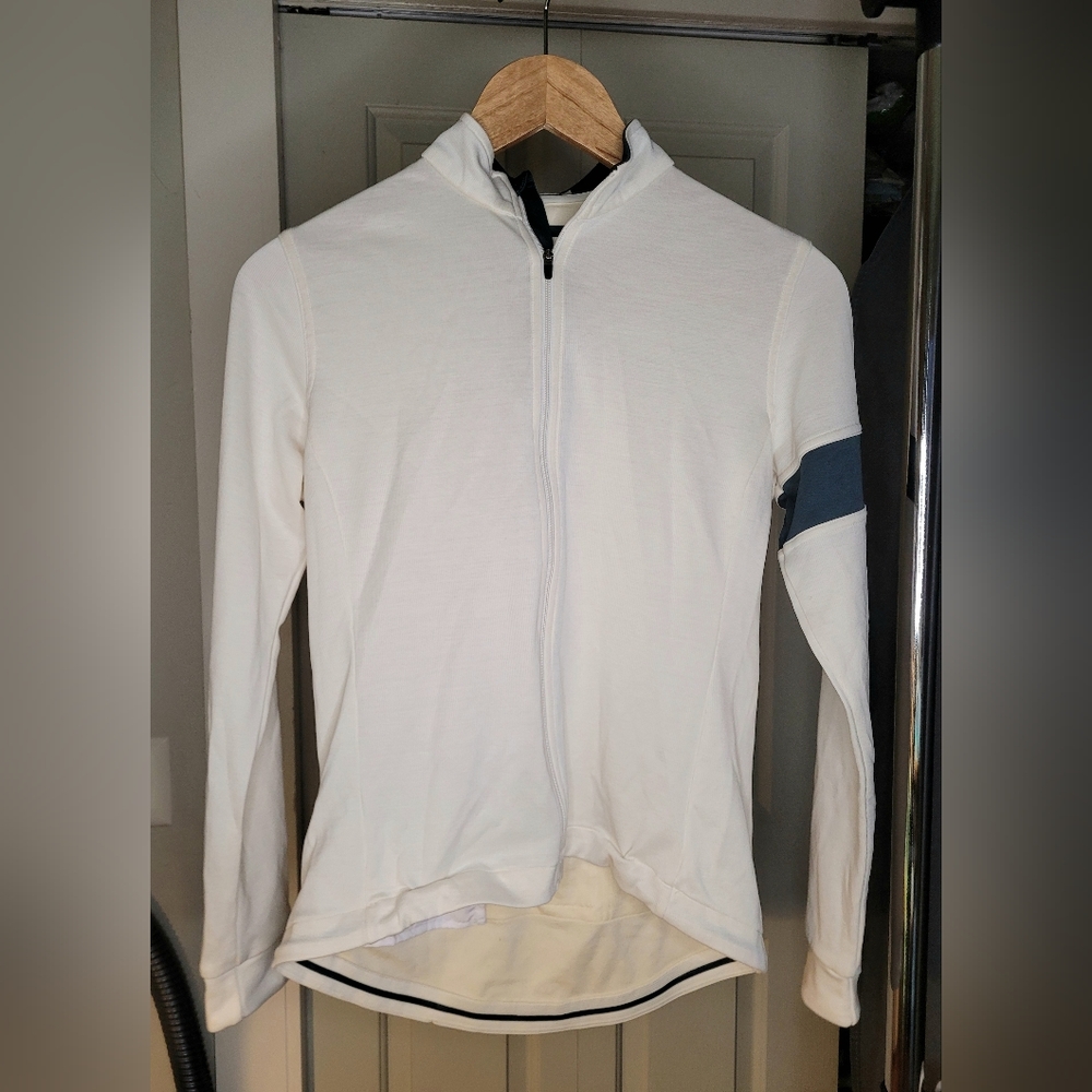 Rapha wool long sleeve jersey cream color Women's Medium